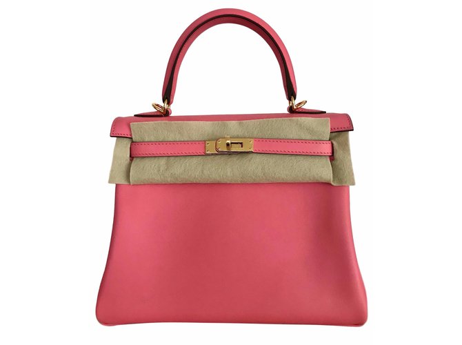 Hermès Kelly 25 Cuir Rose  ref.52903