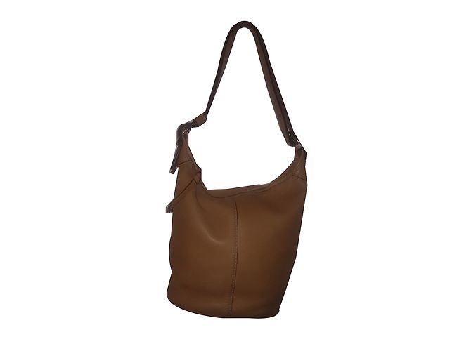 Bolsa Coach de couro bege