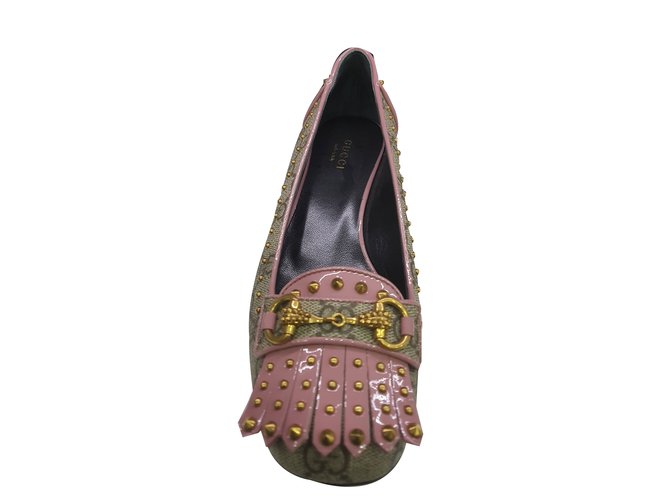 Gucci scarpe nuove Rosa Beige  ref.52958