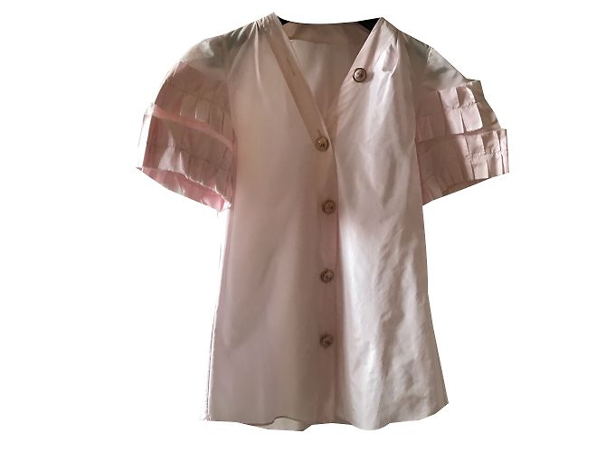 Chanel Camicia Rosa a Maniche Corte