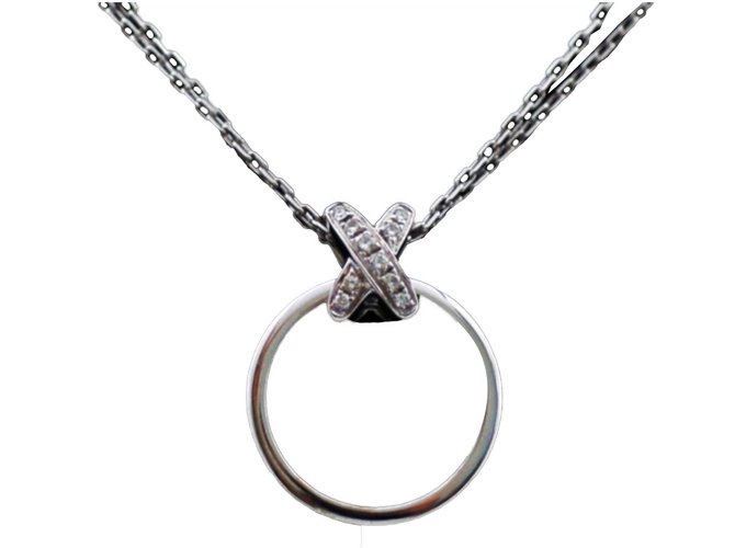 Chaumet Necklaces Silvery White gold  ref.53040