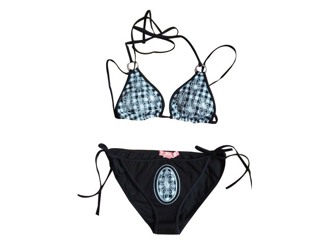 Manoush Swimwear Black Cotton  ref.53089