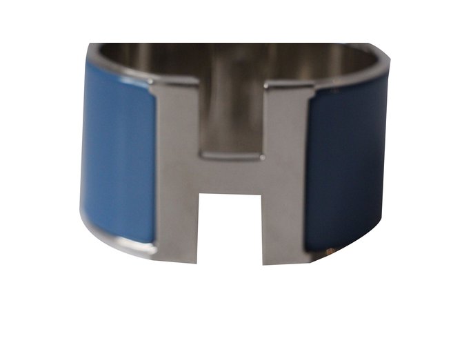 Hermès Clic Clac H Blue Steel  ref.53163