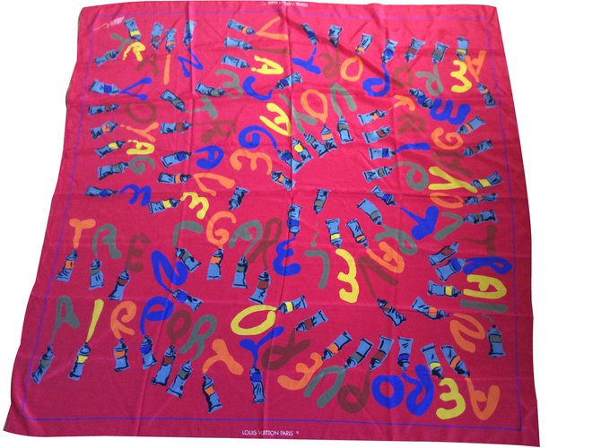 Louis Vuitton sciarpe Multicolore Seta  ref.53242