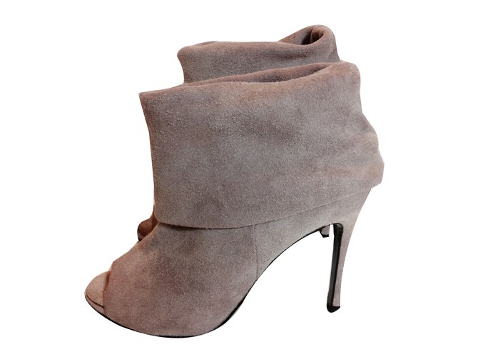 Acne Dusty pink ankle boots Suede  ref.53337