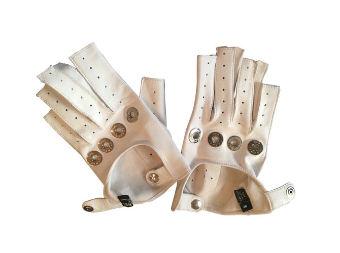 Chanel Gloves White Lambskin  ref.53381