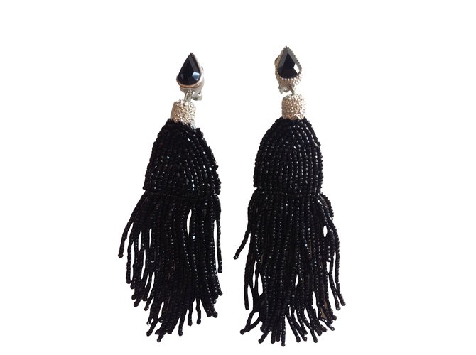 Dior Earrings Black Pearl  ref.53385