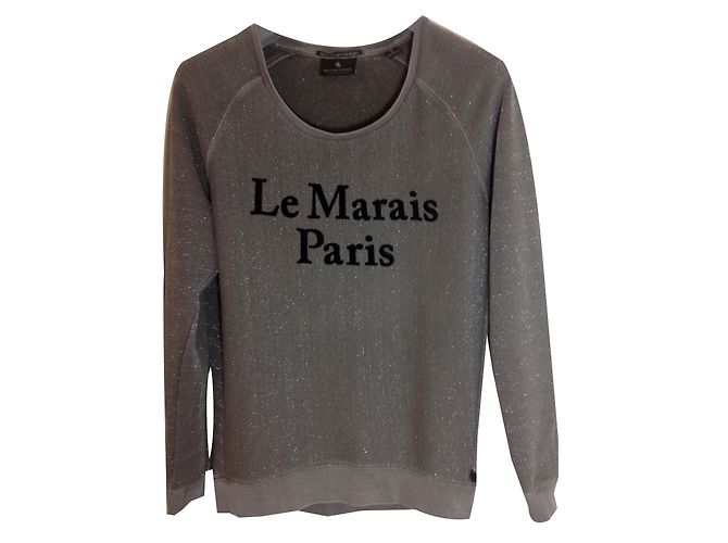 Maison Scotch Suéter com estampa de veludo