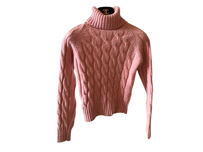 Autre Marque Namani Rollkragenpullover rosa aus Kaschmir Pink