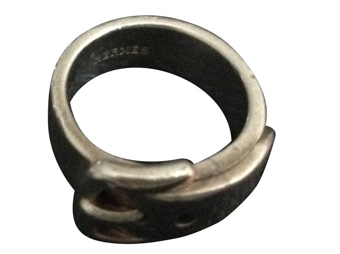 Hermès Ring Silvery Silver  ref.53475