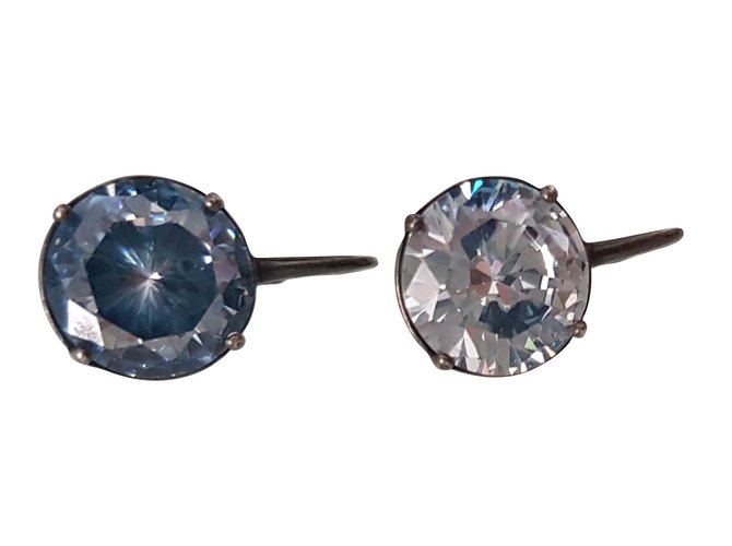 Bottega Veneta Earrings Blue Silver  ref.53489