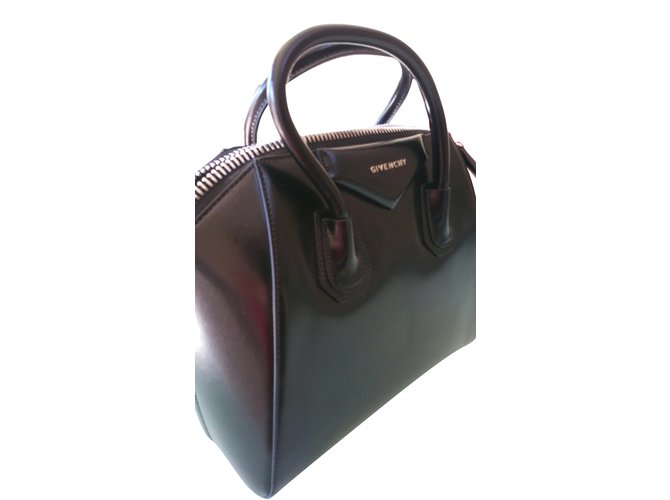Givenchy Antigona Black Leather  ref.53492