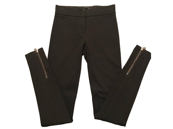 Pinko Trousers Black Viscose  ref.53504