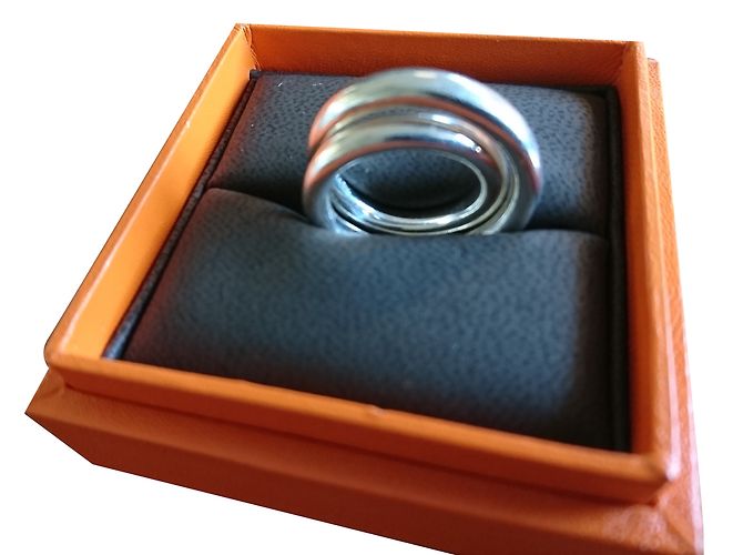 Hermès argolas Prata