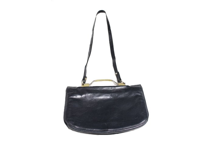 Lancel Handbags Black Leather  ref.53629