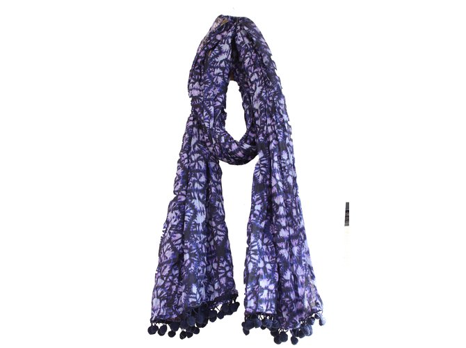 Les Petites Foulards Coton Violet  ref.53630