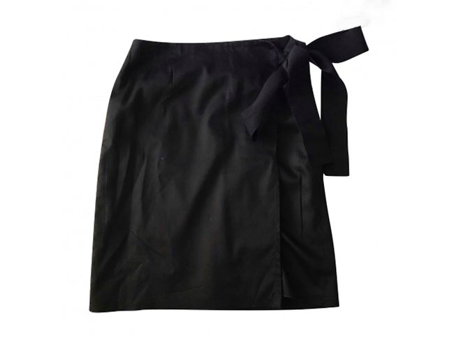 Saia Prada wraparound Preto