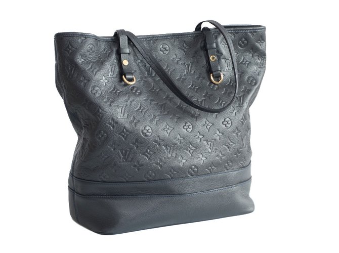 Louis Vuitton Handbags Blue Leather  ref.53723