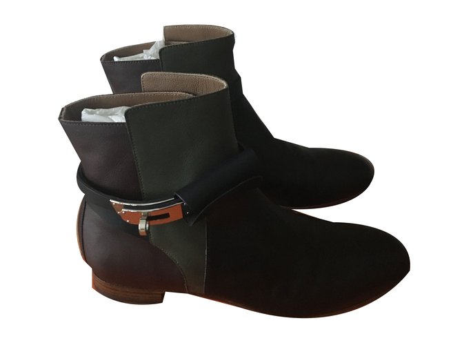 Hermès Neo Ankle Boots Leather  ref.53734