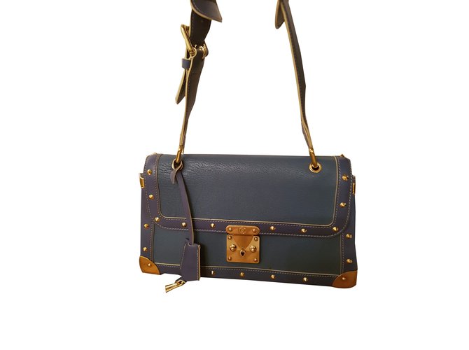 Louis Vuitton Juiliana Handbag Blue Leather  ref.53737
