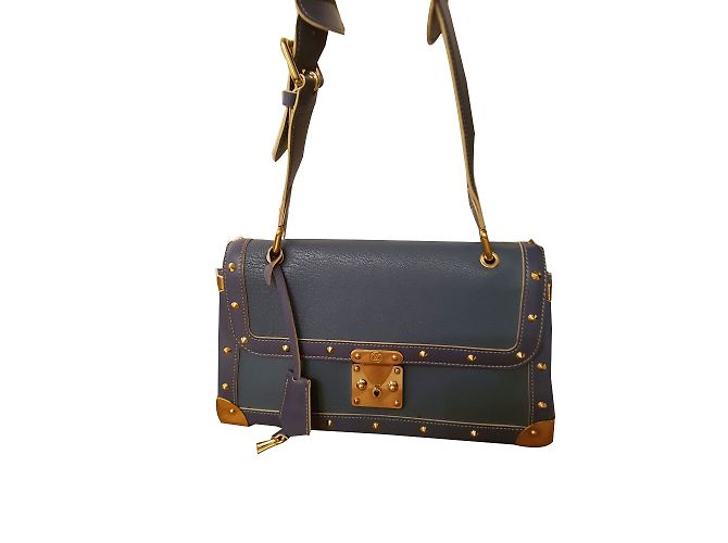 Louis Vuitton Juiliana Handtasche Blau Leder