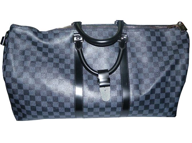 Louis Vuitton keepall 55 cm Damier Preto Cinza