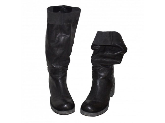 Vic Matié Boots Black Leather  ref.53915