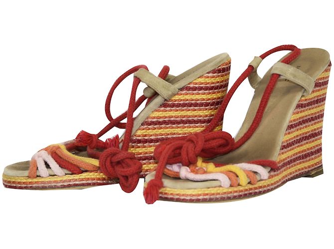 Marc Jacobs Keilsandalen Seil mehrfarbig 37 Mehrfarben