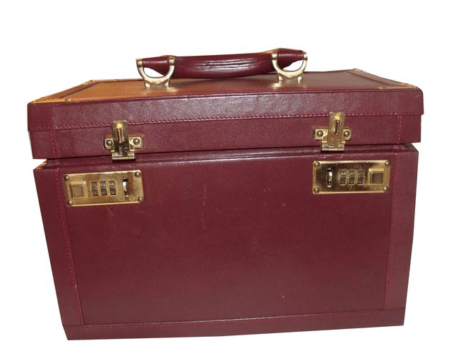 Cartier Bolsas, carteiras, casos Bordeaux Pele de cordeiro  ref.53926
