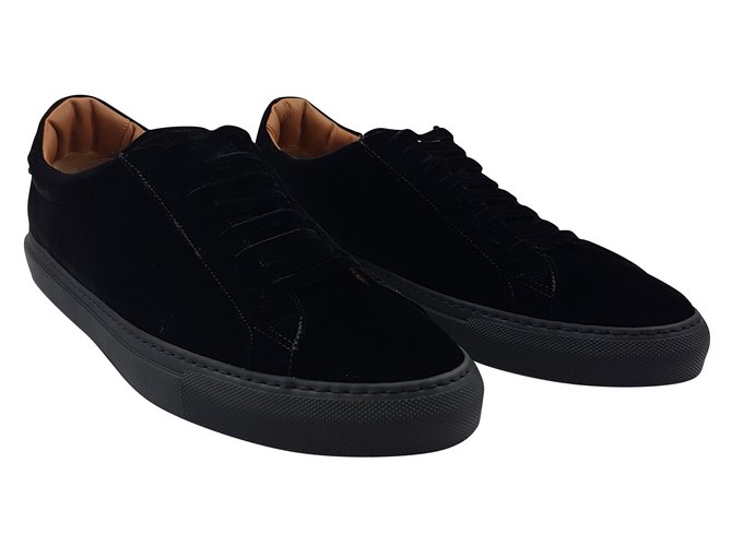 Givenchy Baskets homme Suede Noir  ref.53948