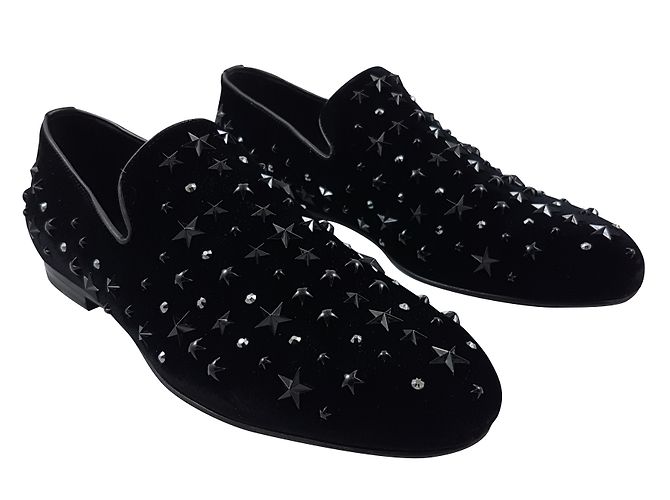 Jimmy Choo Sloane scarpe di velluto Nero