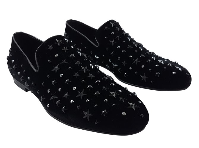 Zapatos de terciopelo Jimmy Choo Sloane Negro  ref.53955