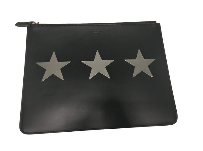 Givenchy Flat Pouch Black Leather  ref.53964
