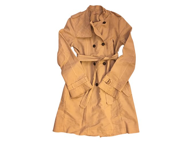 Zadig & Voltaire Trench coats Beige Cotton  ref.53982