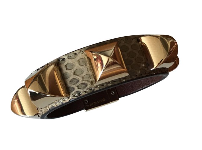 Pulseira Givenchy Mini Studs Python Dourada Tamanho S Dourado 