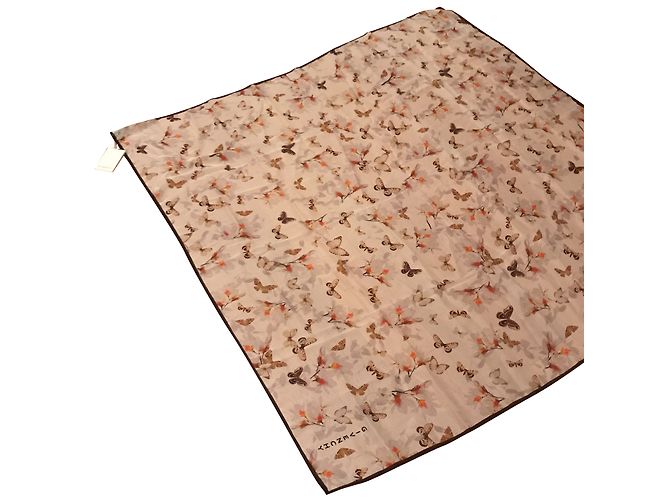 Stola Givenchy in seta con stampa farfalla bianca Bianco 