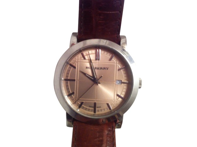 Burberry BU1356 Quartz Watches Golden Steel  ref.54017