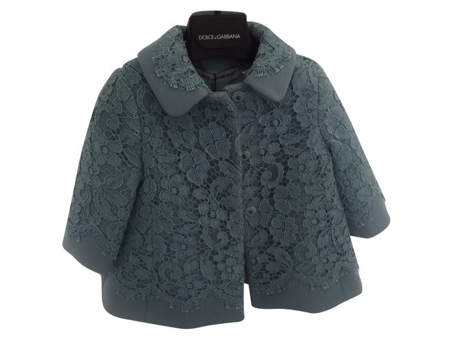 Dolce & Gabbana Abrigos de niña abrigos Azul  ref.54074