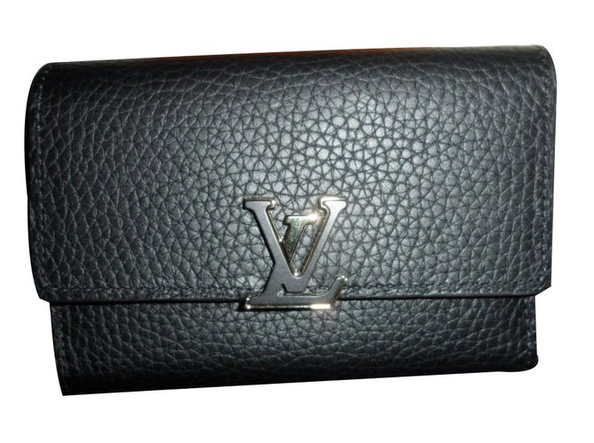 Louis Vuitton Pre-owned Women's Leather Wallet - Black - One Size