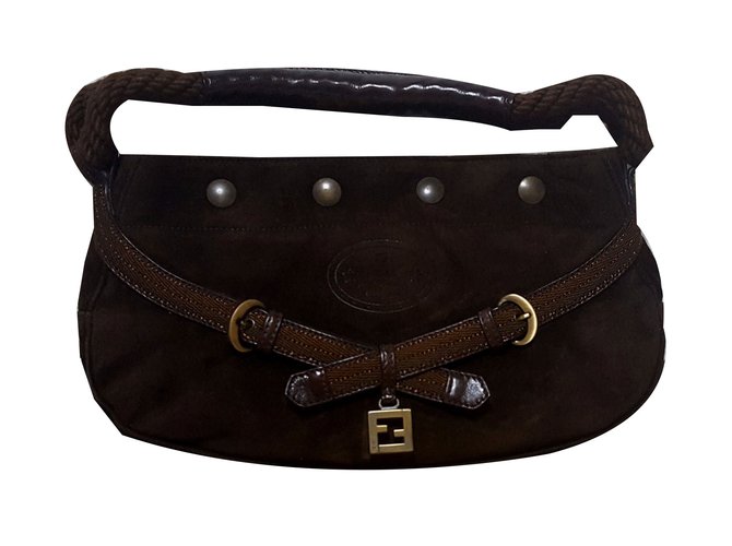 Fendi Handbags Brown Deerskin  ref.54132