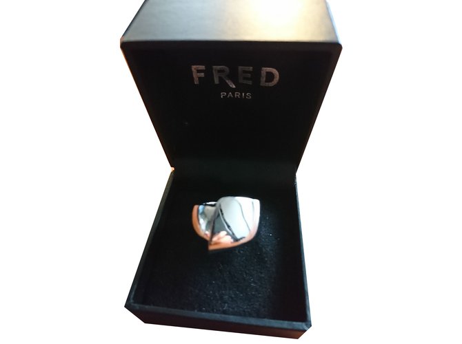 Fred Rings Silvery White gold  ref.54177