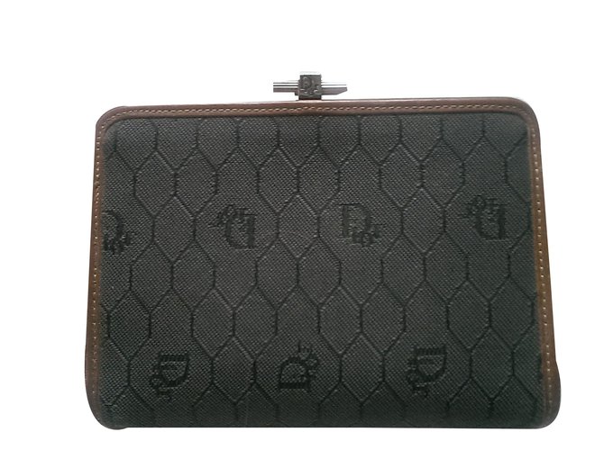 Christian Dior Purses, wallets, cases Grey Cloth  ref.54198