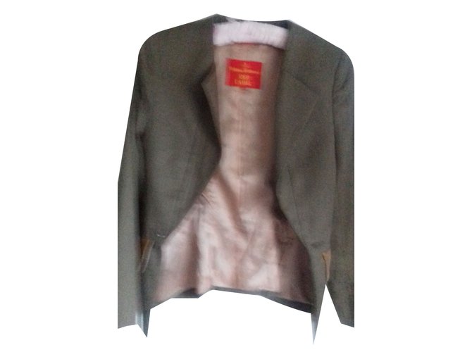 Vivienne Westwood Jackets Khaki Wool  ref.54207