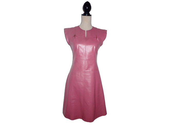 Chanel Dresse Pink Leather Silk  ref.54372