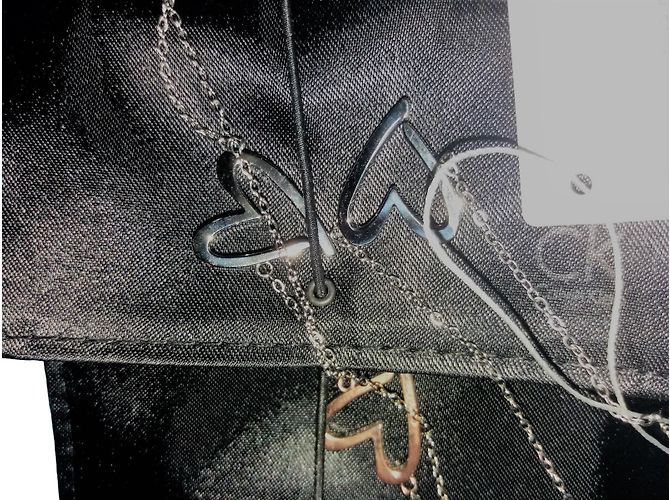 Collar largo Calvin Klein de acero con corazones Plata