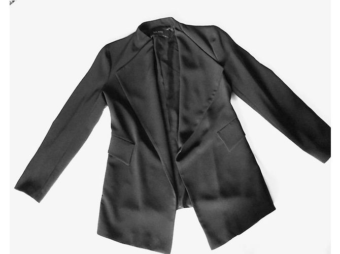 Zara Spencer Jacke Schwarz Polyamid