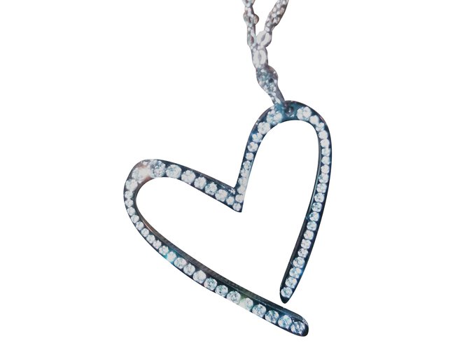 Calvin Klein Long necklaces Silvery Steel  ref.54424