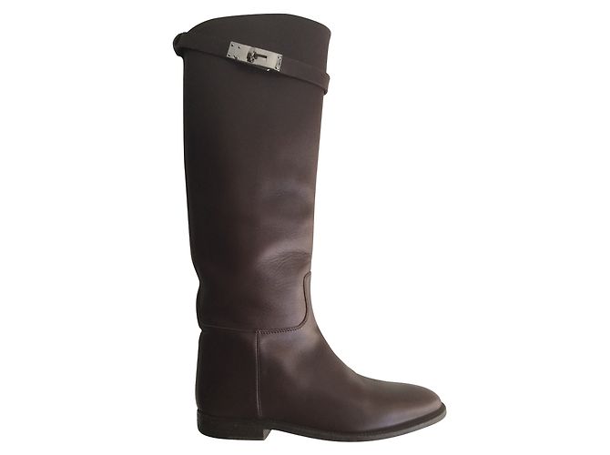 Kelly Hermès Jumping Boots Brown