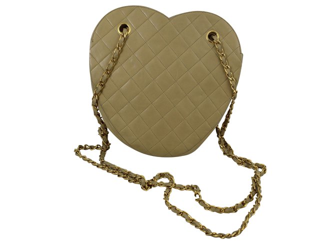 Chanel Borse Beige Pelle  ref.54470