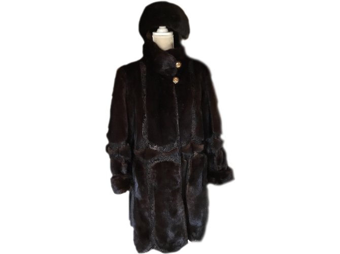 Autre Marque GERNER Coat Ebony Fur  ref.54525